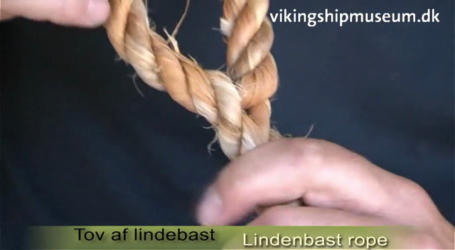 Rope of lime bast